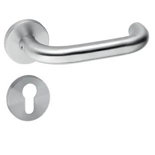 GR400044 IN.00.028.B + IN.04.28R.Y08M deurkruk met cilinder rozet