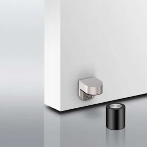 JNF Magneet vloerbuffer RVS-geborsteld  hoogte 60 mm - Afbeelding 2