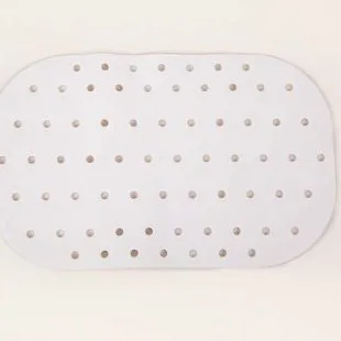 Anti-slip bad- en douchematten - badmat 54x35 cm wit