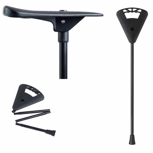 Flipstick wandelstok met opklapbare zitting