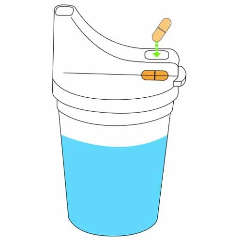 Tuitbeker voor inname van pillen - Afbeelding 2